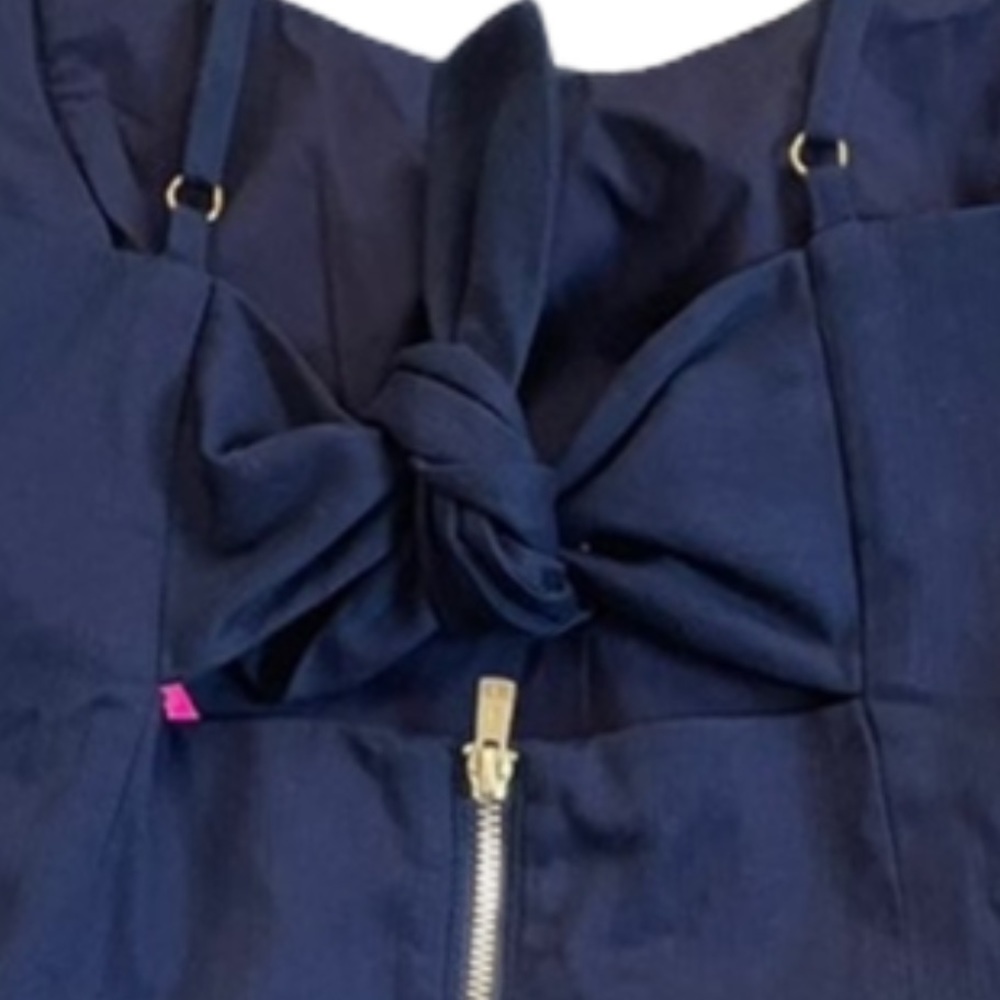 Lilly Pulitzer Navy Stretch Brocade Shift Mini NWT - Picture 7 of 13